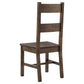 Coleman Dining Side Chairs Rustic Golden Brown (Set of 2)