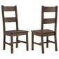 Coleman Dining Side Chairs Rustic Golden Brown (Set of 2)