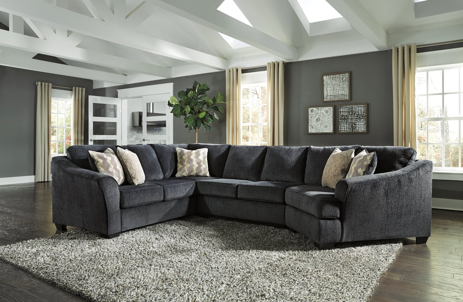 Eltmann Signature Design by Ashley 3-Piece Sectional with Cuddler image