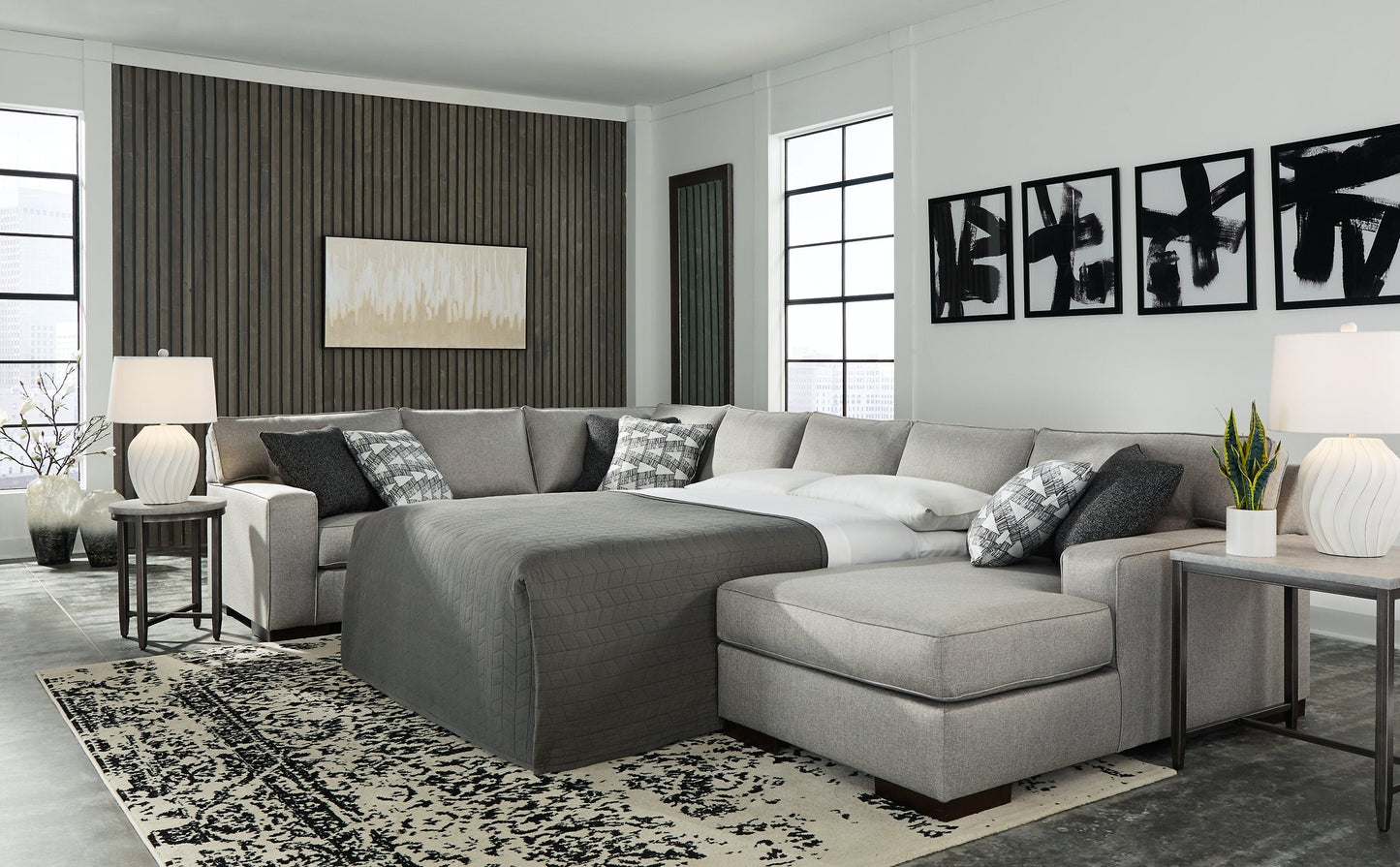 Marsing Nuvella Benchcraft 5-Piece Sleeper Sectional with Chaise image