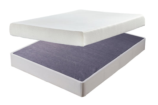 Ashley Express - Chime 8 Inch Memory Foam Mattress with Foundation