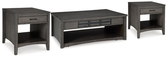 Ashley Express - Montillan Coffee Table with 2 End Tables