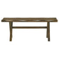 Alston X-shaped Dining Bench Knotty Nutmeg