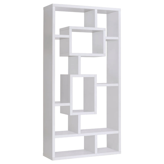 Howie 10-shelf Bookcase White