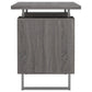 Lawtey Floating Top Office Desk Weathered Grey