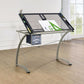 Melo 3-Drawer Drafting Desk Champagne