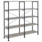 Analiese 4-shelf Open Bookcase Grey Driftwood