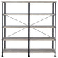 Analiese 4-shelf Open Bookcase Grey Driftwood