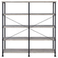 Analiese 4-shelf Open Bookcase Grey Driftwood