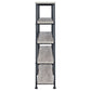 Analiese 4-shelf Open Bookcase Grey Driftwood