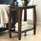 Raphael 1-shelf Chairside Table Cappuccino