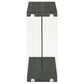 Colby Accent Table Weathered Grey and Clear